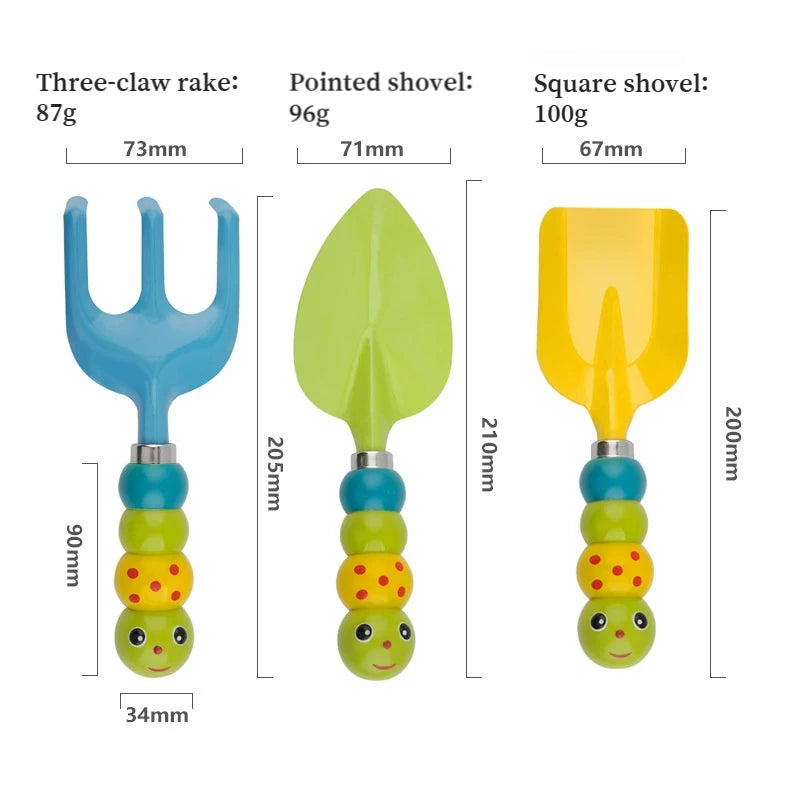 Iron gardening tools, Household Flower Planting Small Iron Shovel Rake Shovel Garden Potted Mini Shovel Garden Tools