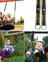 One Pair Tree Swing Hanging Kit Hammock Straps Camping 350 KG Load Capacity Rope Carabiner Outdoor Hiking Hammock Hanging Belt