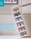 1/3/6 Layers Foldable Shoe Rack Organizer Transparent Sneaker  Simple assembly Dustproof Stackable Shoe Storage With Cover
