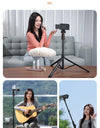 1.6m Extendable Tripod Selfstick Light Stand for Camera Smartphone Fill Light for Video Live-streaming