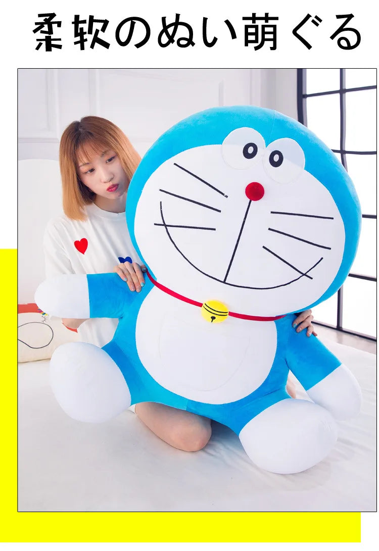70cm Large Size cute Doraemon Plush Toy Stand By Me Cute Stuffed Plushie Doll Cartoon Cat Animal Sofa Bed Pillow Toy Gifts