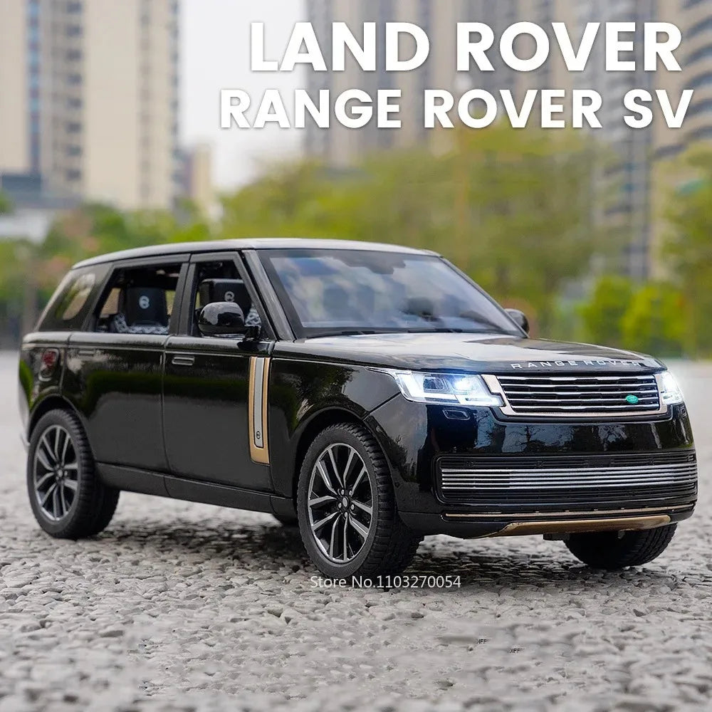 1:24 Land Rover Range Rover Defender Alloy Model Cullinan Diecast Car Toys Doors Opened Sound Light Vehices s Christmas Gifts