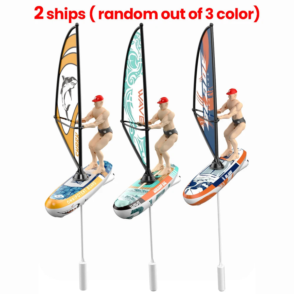 Rc Boat Sailboat Yachting Kayaking Remote Control Sailing Rowing Boat Paddling Summer Pool Waterproof Water Competition Toy