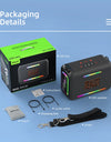 120W RGB Portable Bluetooth Speakers, Massive Bass Party Boombox IPX6 Waterproof Speaker Large, Loud Outdoor Speaker