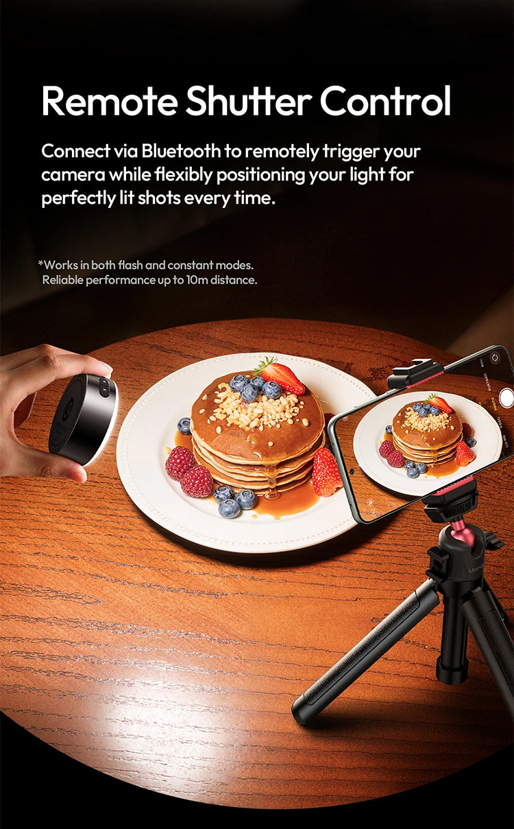 MFL01 Mini Magnetic Portable Phone Flash – 2500-8500K Bi-Color Dimmable Fill Light for iPhone & Android Vlog