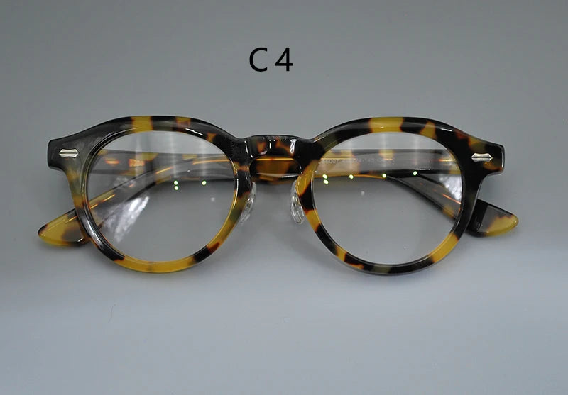 Retro Round Spectacle Luxury Acetate Eyewear Small Size Eyeglasses Optical Prescription Frames