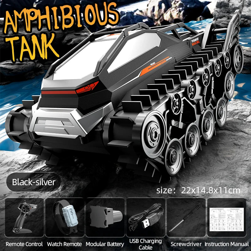 4WD RC Car 2.4G Amphibious 4 Wheel Remote Control Truck Climbing Off Road Waterproof Armored Vehicles 's Toys