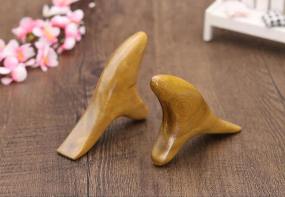 1 PC Neck Foot Wood Trigger Point Massage Gua Sha Tools,Home Gym Professional Wooden Therapy Massage Tool for Back Leg Hand Face