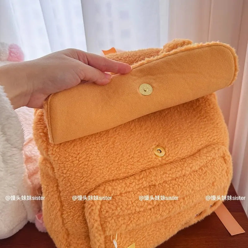 Kawaii Bear Plush Backpack Soft Travel Shoulder Bag