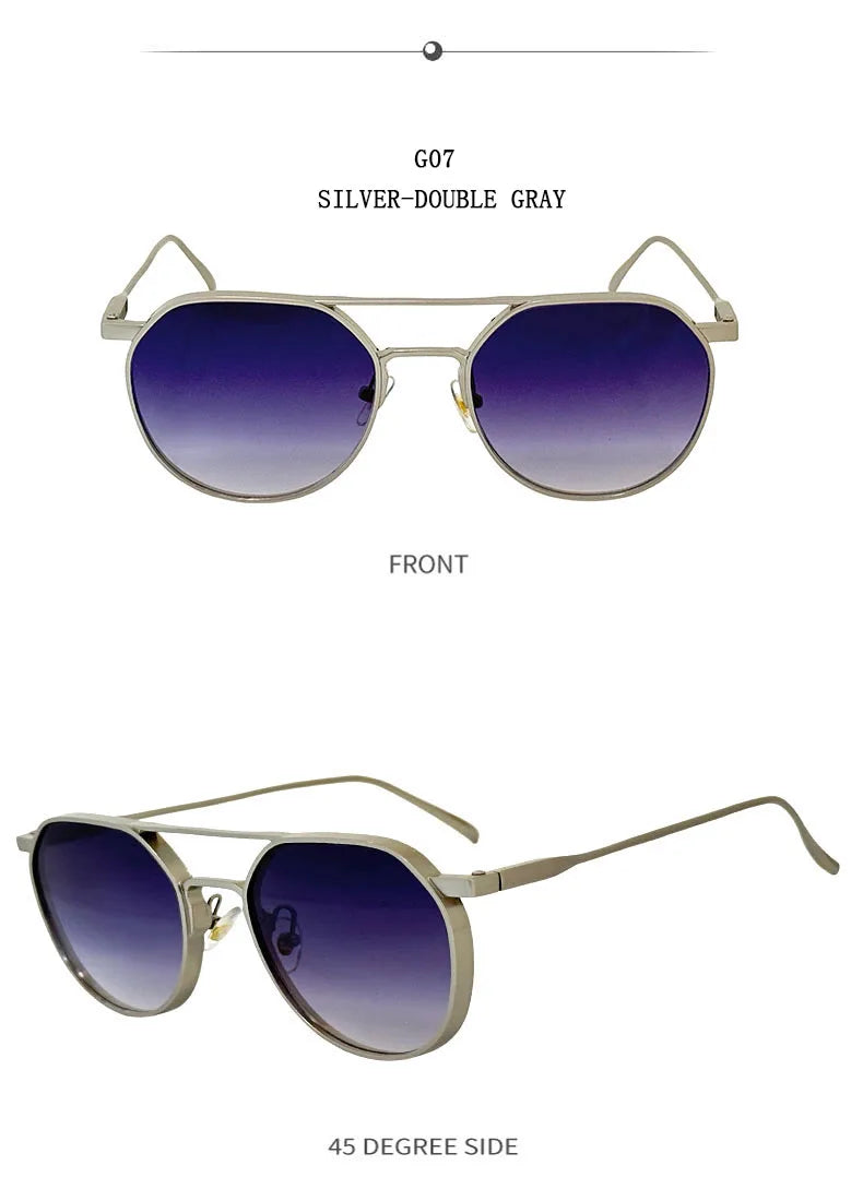 Oval Vintage Sunglasses With UV400 Protection