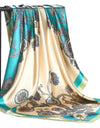 Scarves For Women Print Silk Satin Head Scarf Female Luxury Brand Square Shawl Large Hijab Scarfs