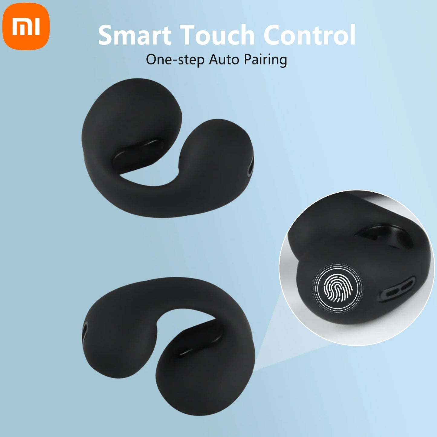 XIAOMI Micro Earclip Headphones Bluetooth 5.3 Waterproof Open Ear Earring Earphone Small Wireless Earbuds For Workout Office