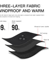 Winter Cycling Gloves Windproof Warm Fluff Touchscreen Gloves Outdoor Sports Running Hiking Motorcycle Gloves Men