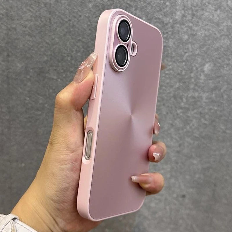 Luxury Laser Aurora CD Pattern Matte Case For iPhone 17 Pro Max 17 Air 16 15 14 Shockproof Armor Hard Cover