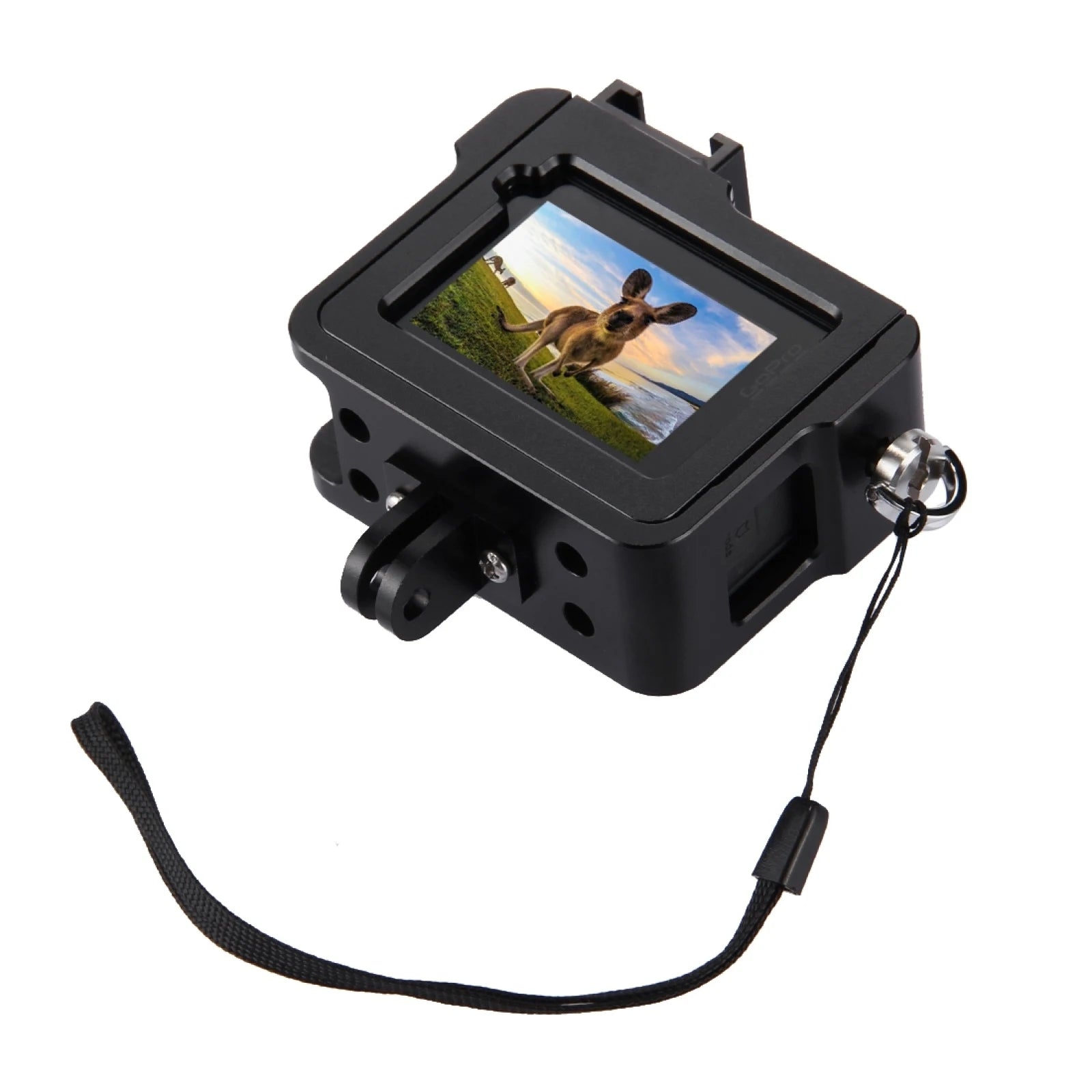 Housing Shell CNC Aluminum Alloy Protective Cage with Insurance Frame & 52mm UV Lens for GoPro HERO(2018) /7 Black /6 /5