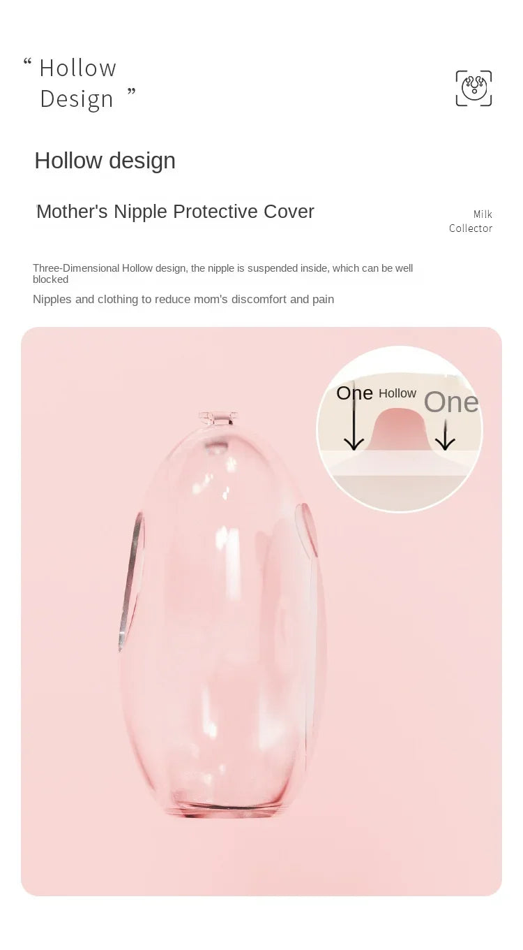 Wearable Hands-free Anti Overflow Silicone Breast Collector Breast Mask Milk Storage Device Anti Overflow Milk Pad Soft Milk Cup