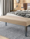Velvet Long Bench Cover Stretch Soft Piano Stool Covers Rectangle Elastic Chair Cover All-inclusive for Dining Room Bedroom