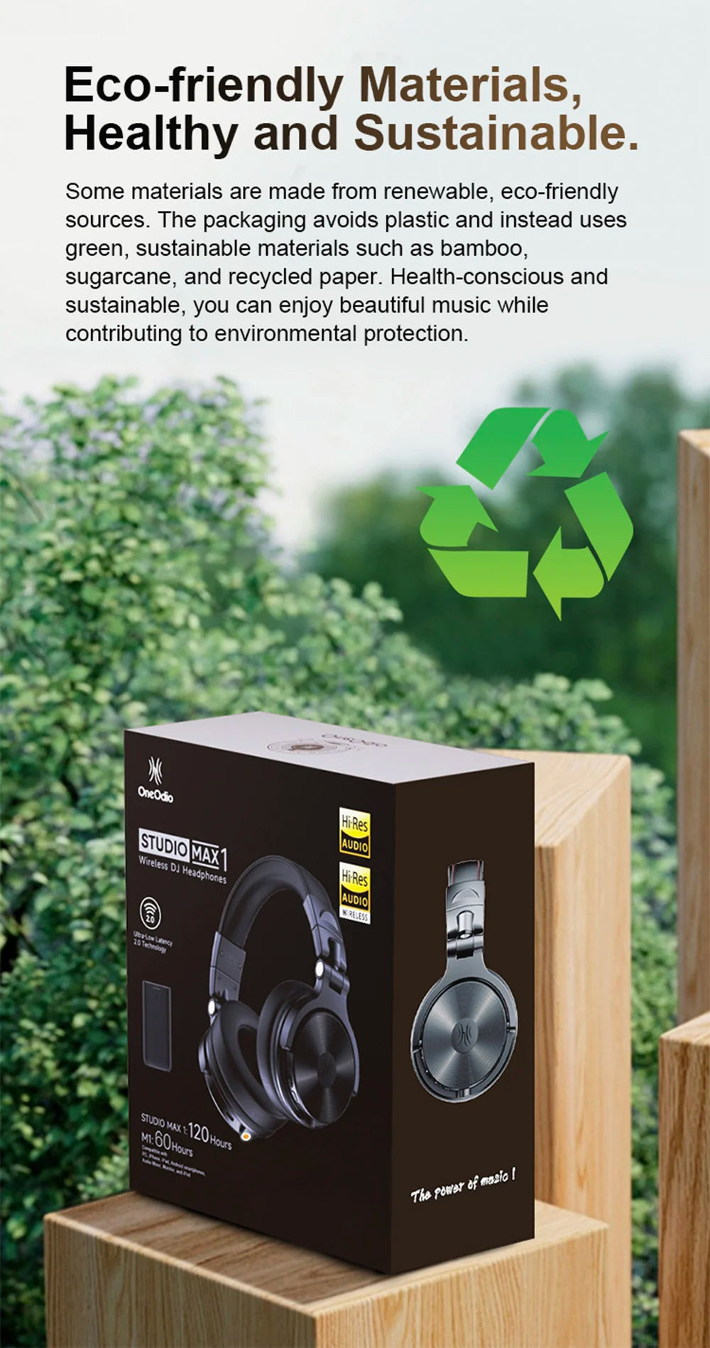 Studio Max1 Bluetooth Headphones Wireless DJ Headset With Low Latency Professional Studio Monitor Headphones Hi-Res LDAC