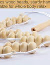 Wood Therapy Massage Tools,Wood Back Massager Roller Rope - for Body Shaping,Pain Relief,Wooden Therapy Lymphatic Tool