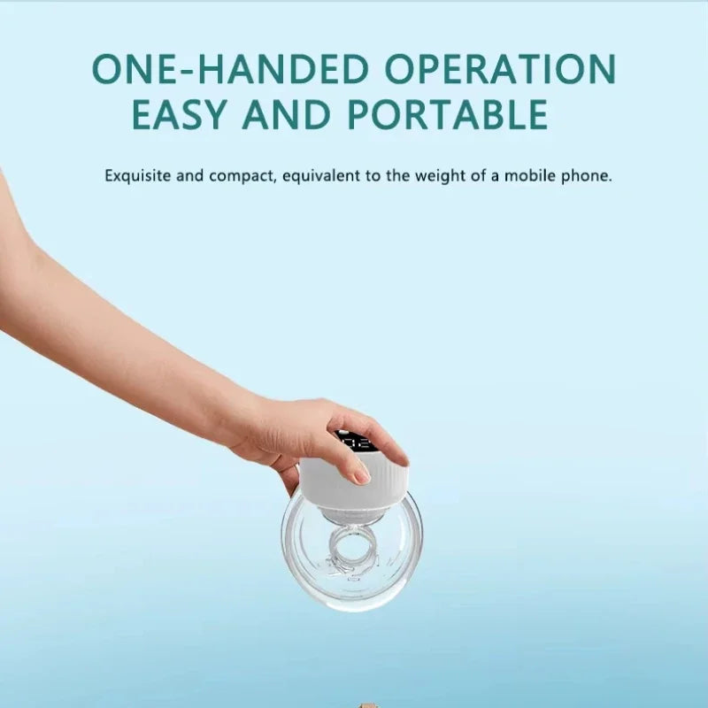 Wearable Breast Pump Hands-free Electric Automatic Milking Machine Hands-free Portable Rechargeable Breast Milk Collector