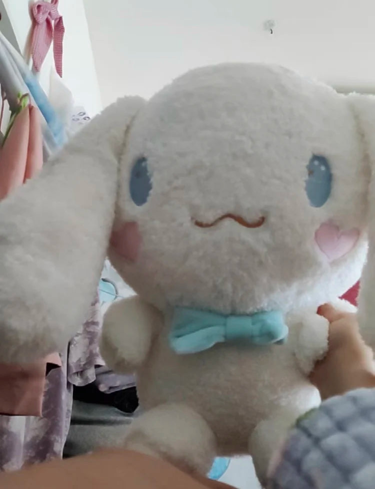 25-55CM Sanrio Kawaii Cinnamoroll Plush Toys Pillow Stuffed Animal Dog Cute Soft Doll Birthday Cartoon Anime Kids Christmas Toys