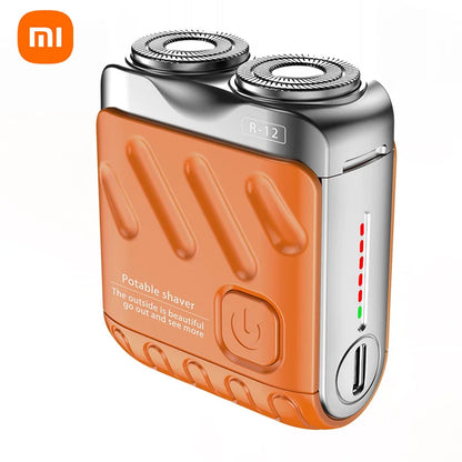 Xiaomi Men's Mini Rotating Double Head Magnetic Shaver USB Charging Portable Travel Shaver