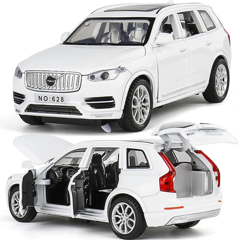 Simulation 1:32 Volvo XC90 SUV Alloy Diecast Metal Model Sound & Light Toy Car Central Control Ornaments Display Present For Boy