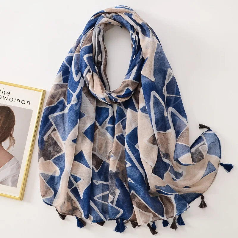 Bandannas Designer Scarf Luxury Scarves Woman Scarf Elegant Women's Shawls For Cotton Veils Bandana Brand