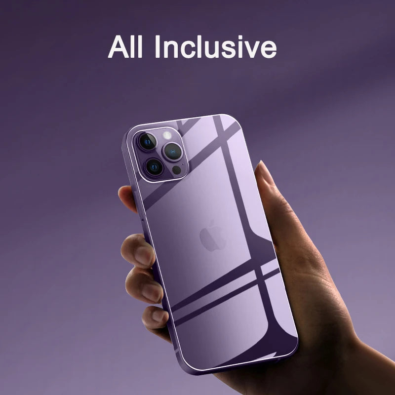 2in1 Full Cover Back+Camera Lens Protective Tempered Glass on iPhone 15 14 Pro Max 11 12 13 Pro Max Screen Camera Protector Film
