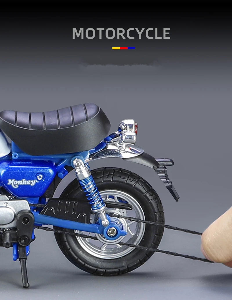 Diecast Honda Monkey 125 Motorcycle Model 1 to 12 Scale