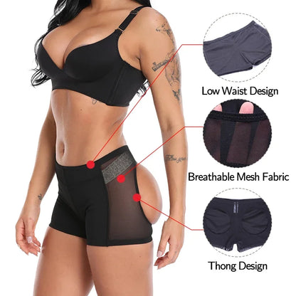 Women Butt Lifter Panties Enhancer Tummy Control Body Shaper Underwear Briefs Push Up Panty Open Hip Booty