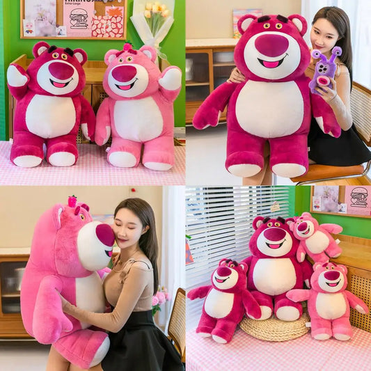 Kawaii Strawberry Bear Plush Toy 80 cm Soft Stuffed Animal Doll