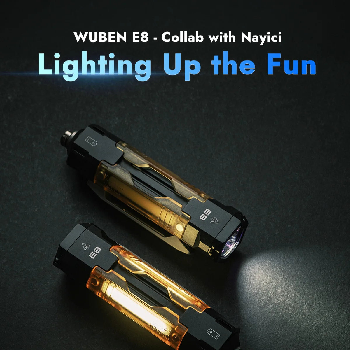 1300 Lumen Rechargeable EDC Flashlight With UV Light And Magnetic Panels