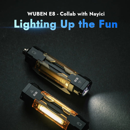 1300 Lumen Rechargeable EDC Flashlight With UV Light And Magnetic Panels