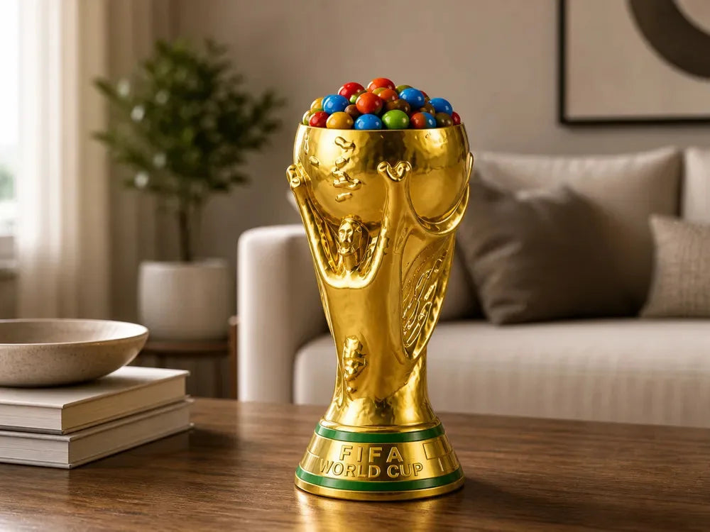2026 Soccer Ball Cup Holder Candy Bowl Storage Stand Football Fan Decor