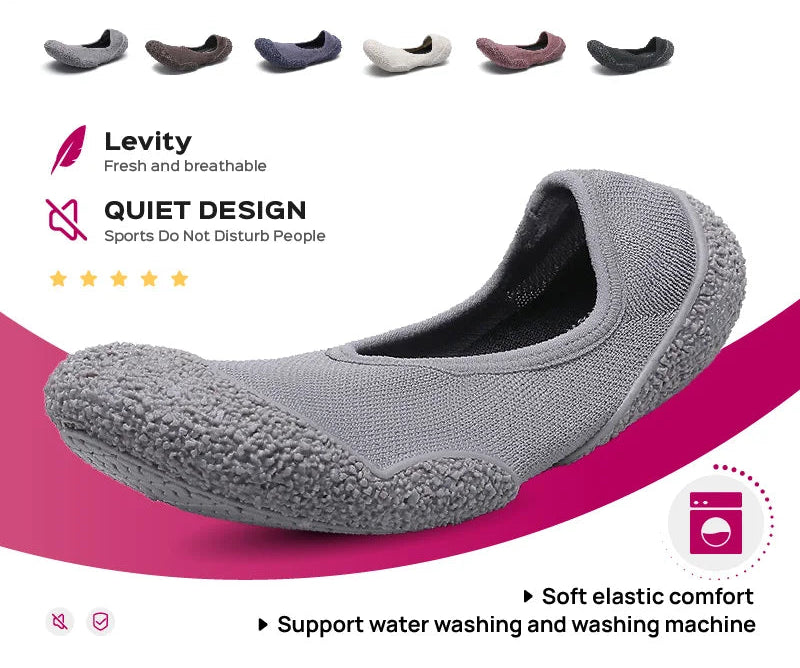 Indoor sports shoes, fitness jumping shoes, yoga Pilates, lightweight and breathable thin soled shoes