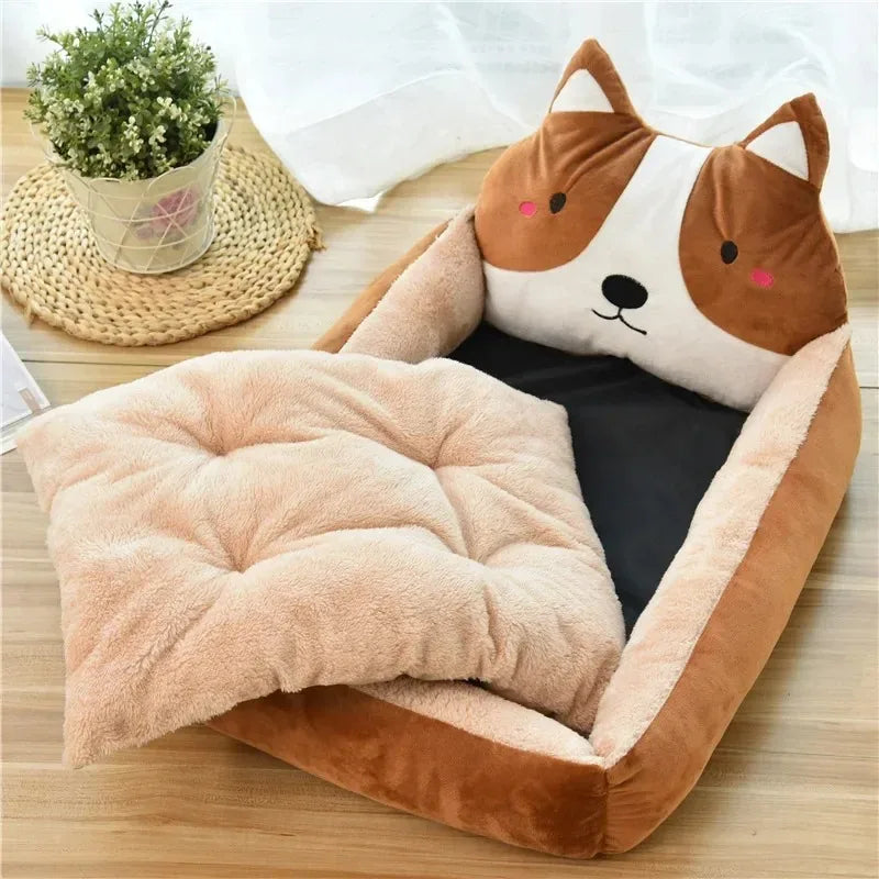 Plush Pet Bed Sofa Cushion for Dogs and Cats