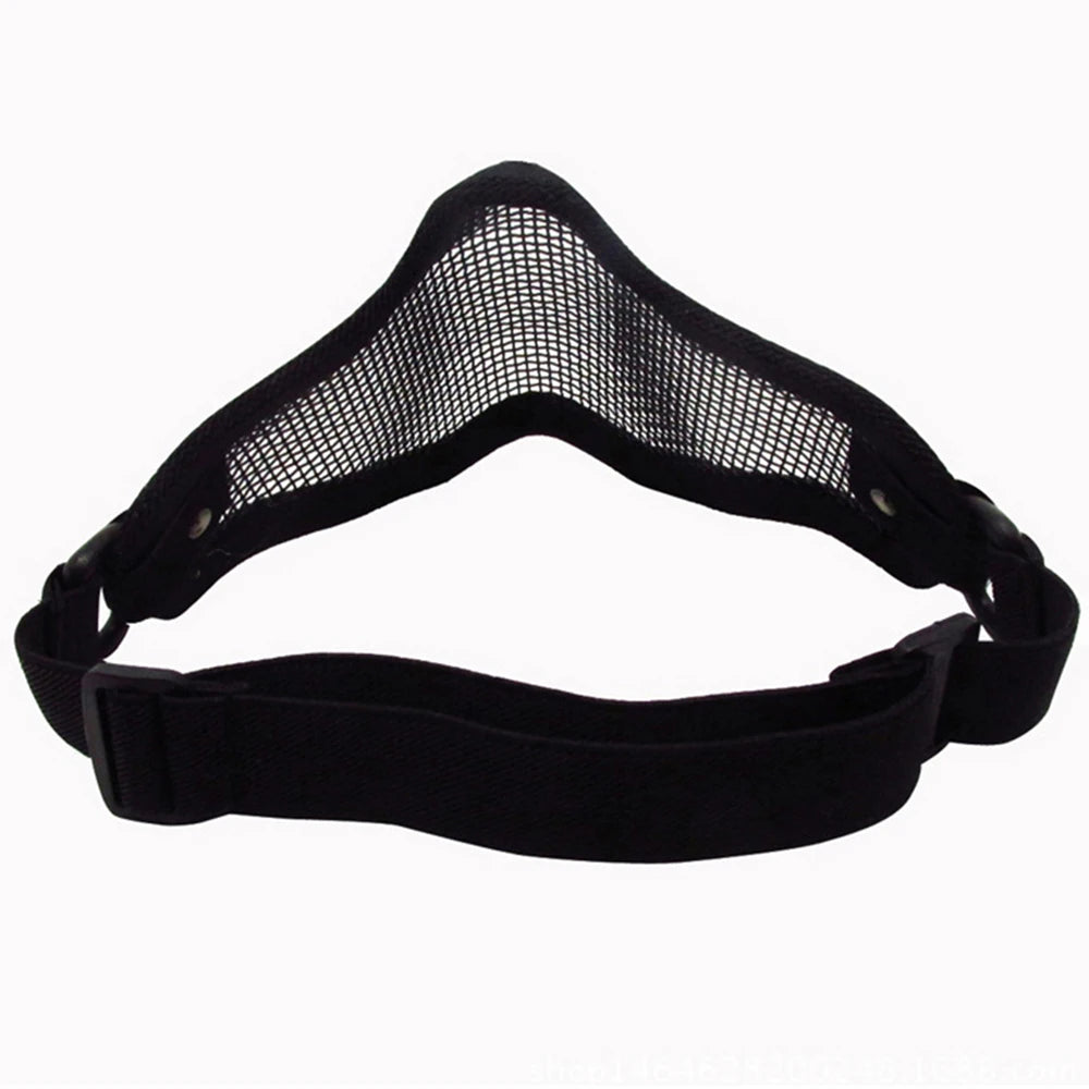 Tactical Airsoft Mask Outdoor Hunting Metal Wire Mesh Protective Mask BB  Shooting Paintball Accessories