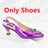 A PAIR SHOES PURPLE