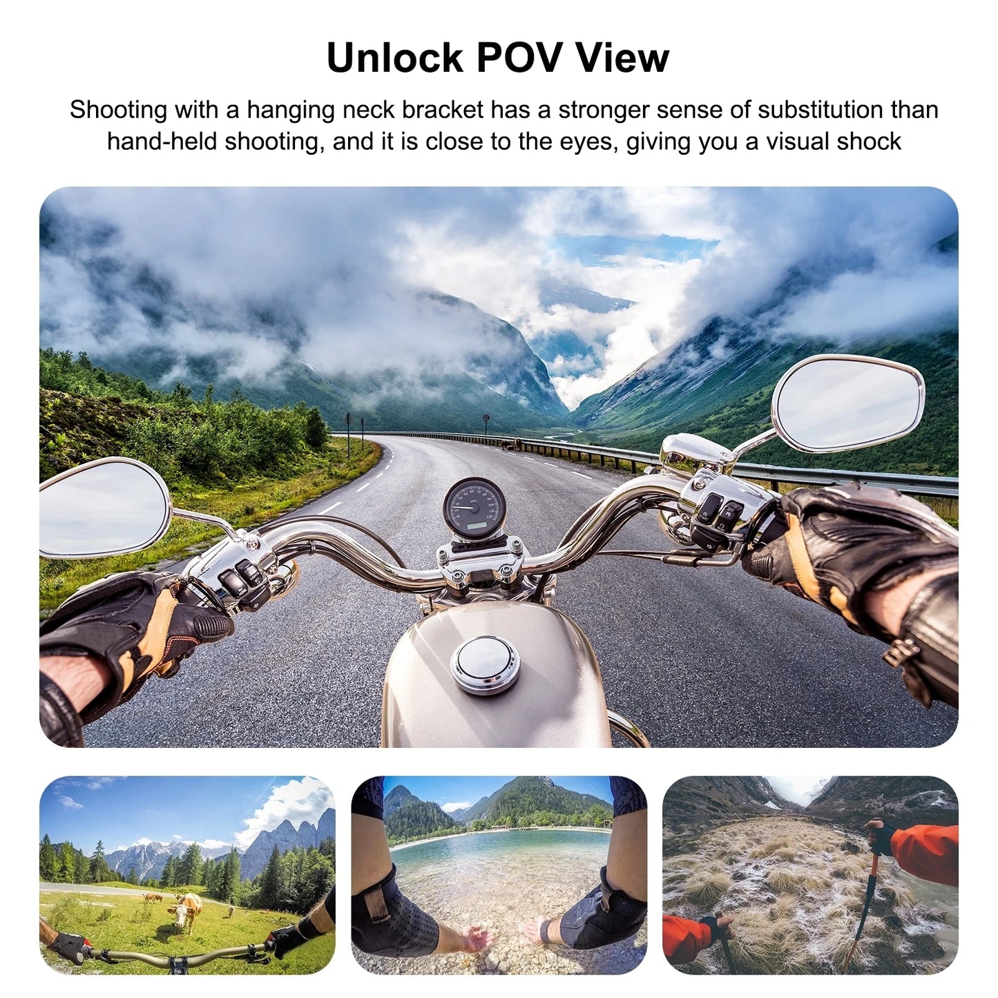 Magnetic Silicone Collar Bracket POV View Mount with Phone Clamp for GoPro Action Cameras / Phones