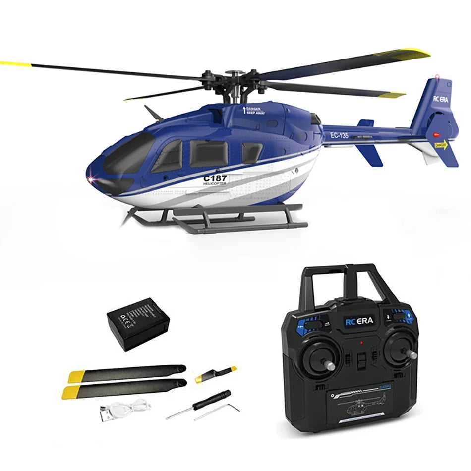 RC ERA C127AI C127 C128 2.4G 6-Axis Gyro Stabilized Flybarless Professional RC Helicopter 4ch Remote Control Aicraft for Adult