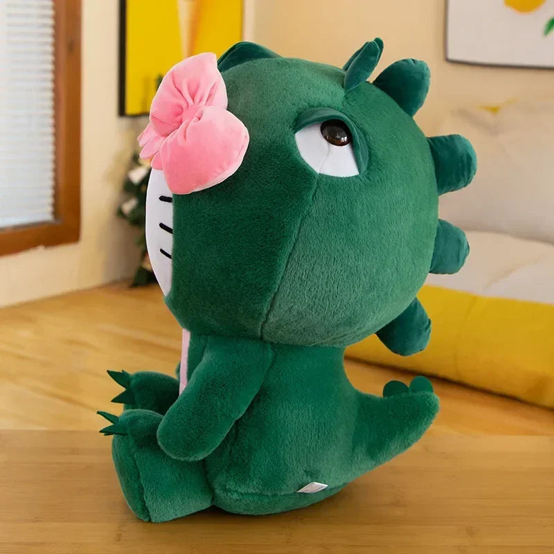 Cartoon Dinosaur Kitty Plush Pillow Soft Stuffed Doll