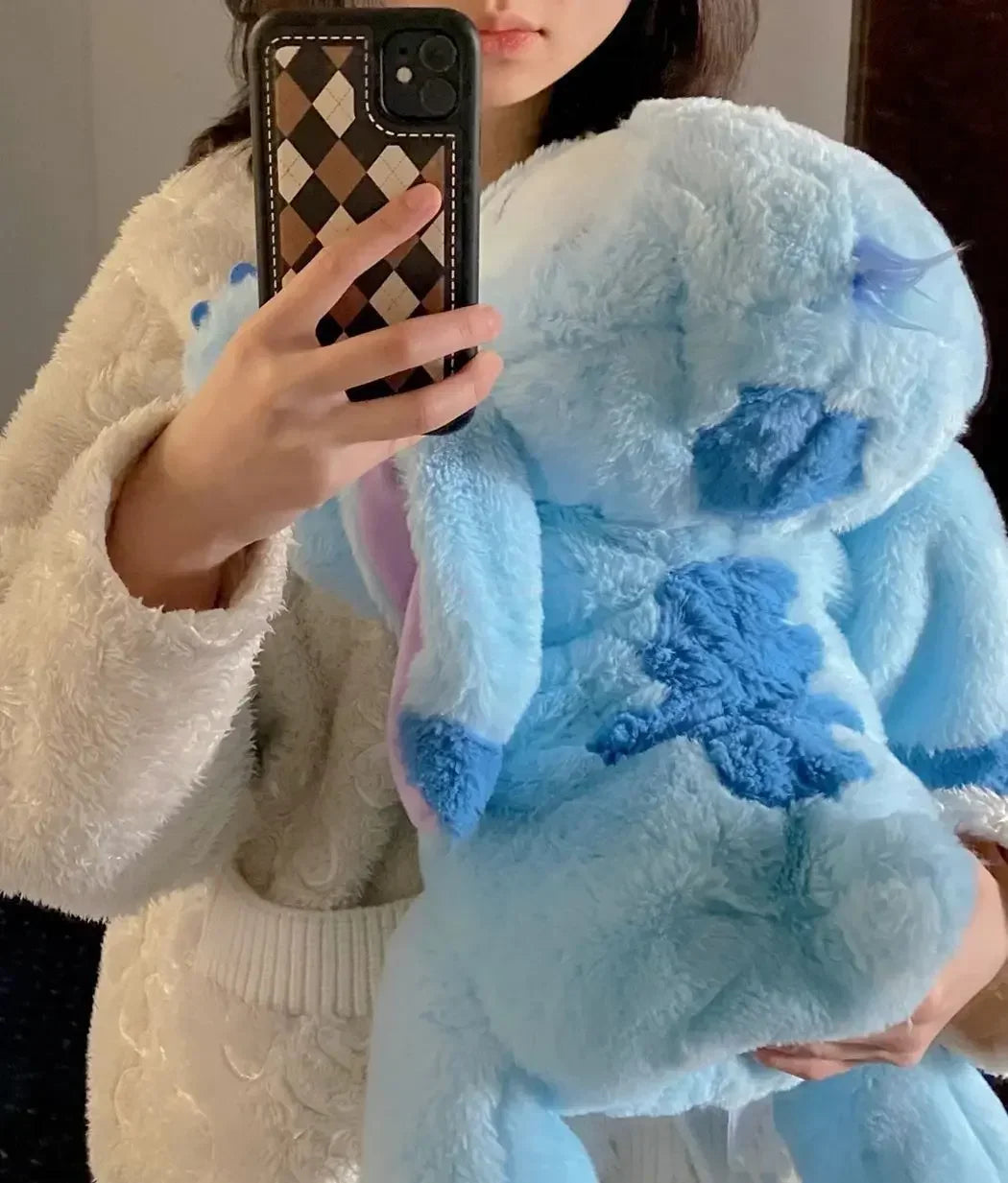 Disney Kawaii Lilo Stitch Stuffed Plush Toys Doll Sofa Cushion Pillow Cartoon Anime Figure Peluches  Girl Birthday Gift