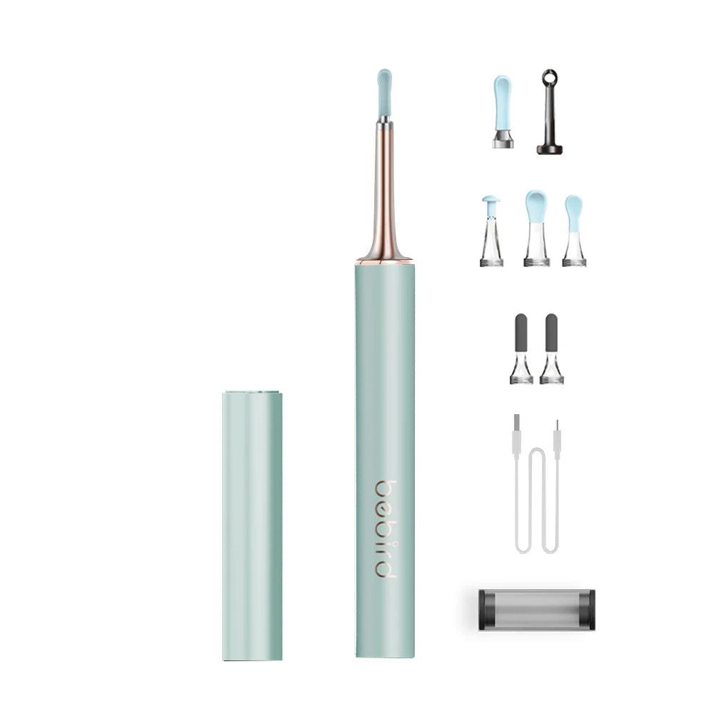 T15 Smart Visual Earwax Acne 2 in 1 Removal Tool With HD1080P Camera Ear Otoscope Cleaner IP67 Waterproof Endoscope