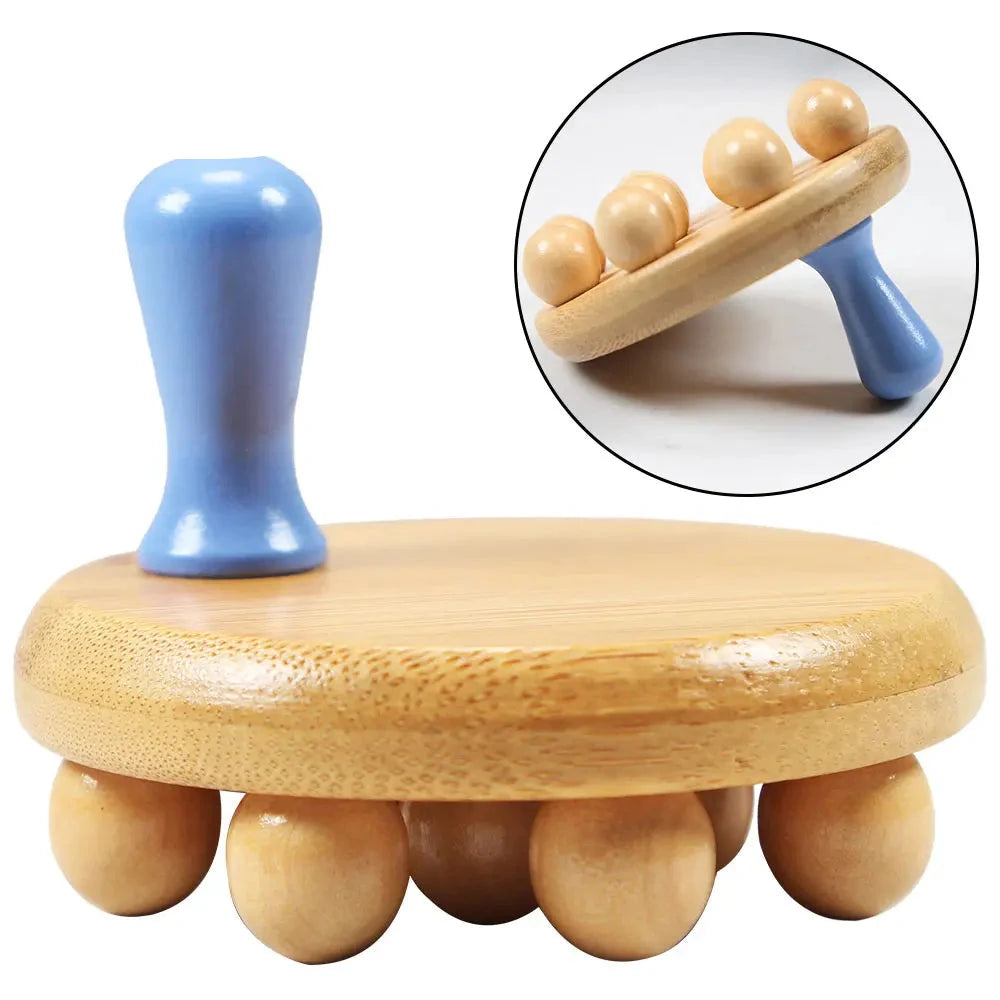 Wood Therapy Massage Tools, Hand Wooden Body Brush for Cellulite Remove, Deep Tissue Massager for Back, Neck, Foot Pain Relief