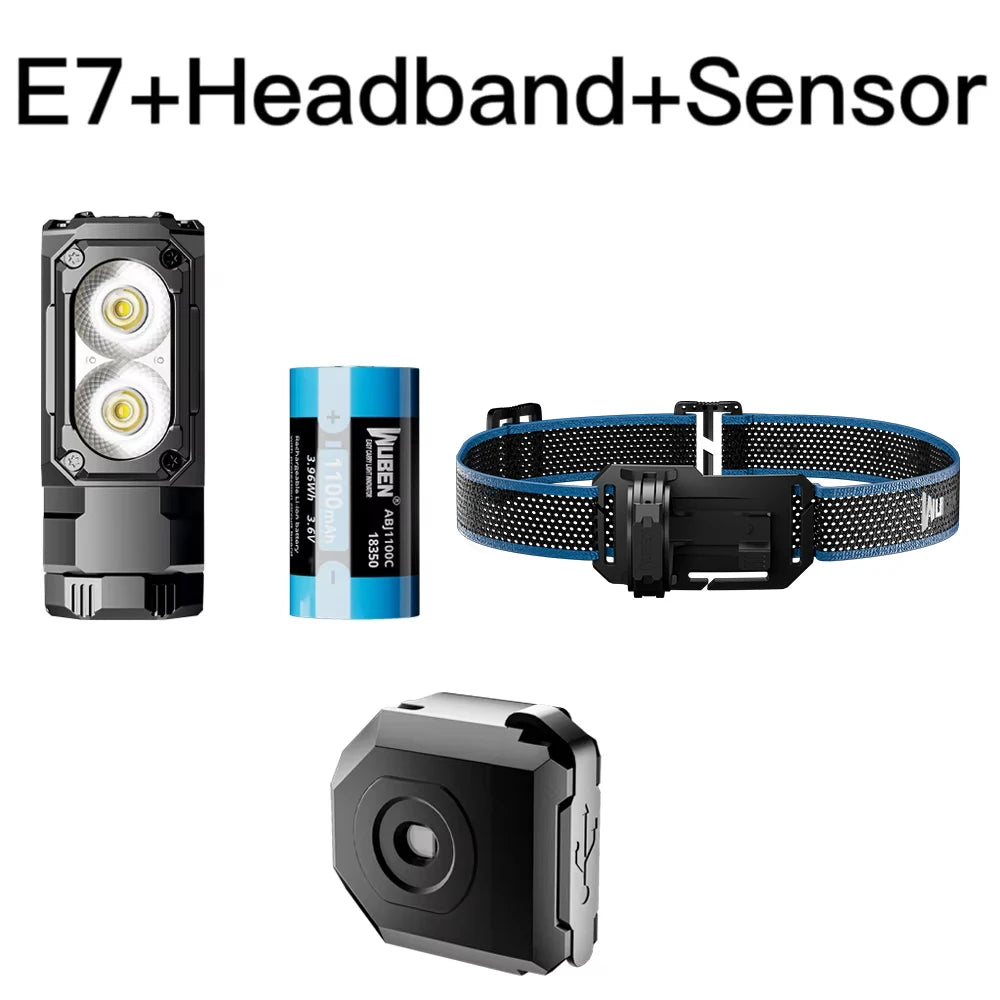 1800 Lumen Rechargeable Mini EDC LED Flashlight With USB Type C Charging