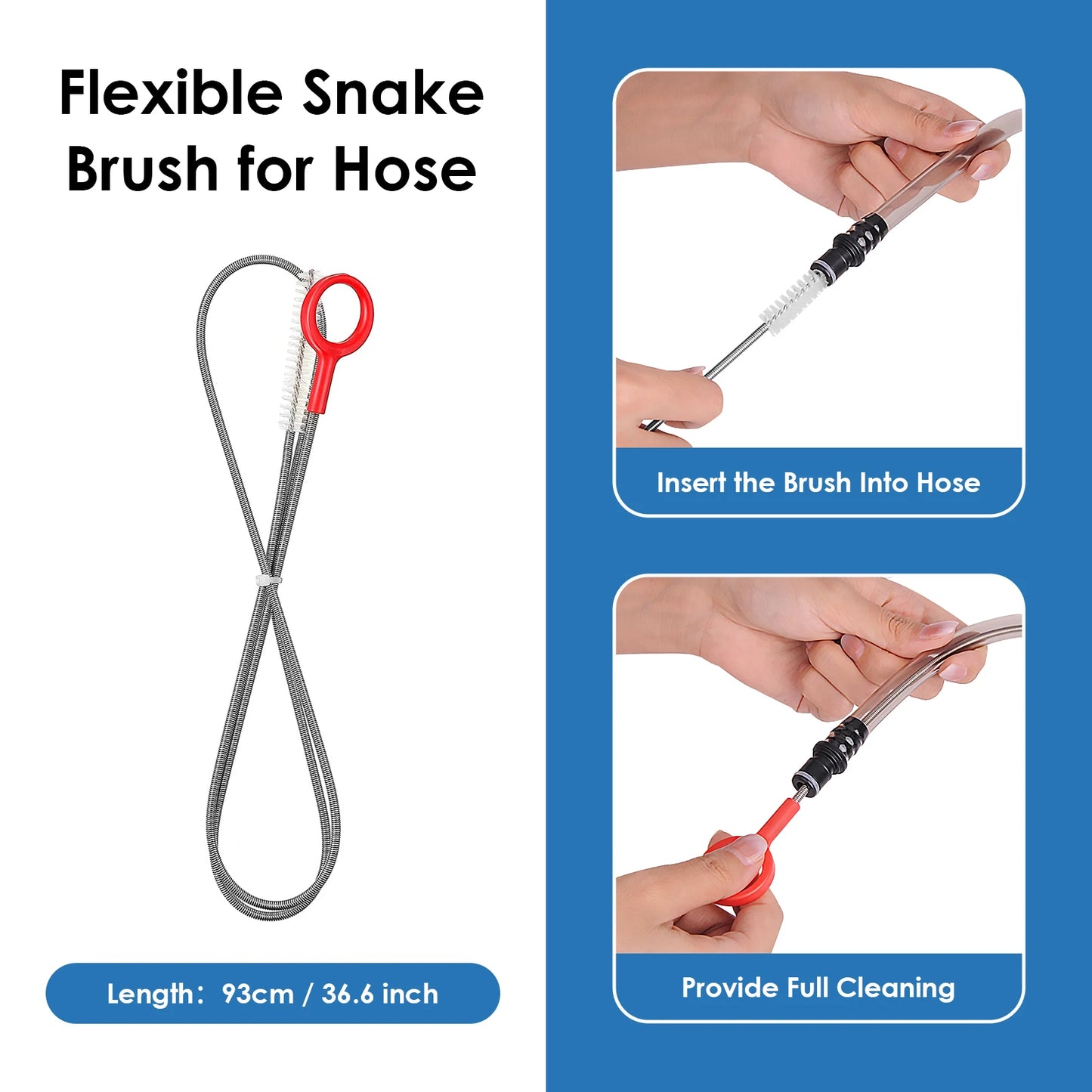 4in1 Hydration Bladder Tube Brush Water Bag Cleaning Kit Long Brush Cleaning Tool Cleaner Set For Back Pack Bladder