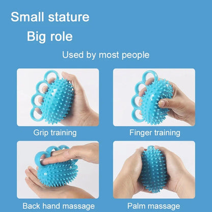 1Pcs Hand Grip Strengthener Finger Exerciser Ball for Patient Recovery Elderly Stroke Arthritis Therapy Anxiety Stress Relief