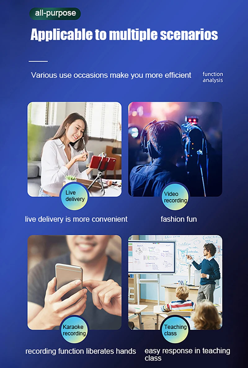 Wireless 3.5mm Lavalier Lapel Microphone Omnidirectional Condenser Mic for Camera Speaker Smartphone,Recording Mic for Youtube