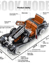 Diecast 1/18 1936 500K Classic Car Alloy Metal Model Sound And Light Toy Collect Display Ornament